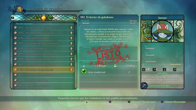 Recado Especial 082 - El doctor de gobulones en Ni No Kuni 2: El renacer de un reino - Ni No Kuni II: El Renacer de un Reino