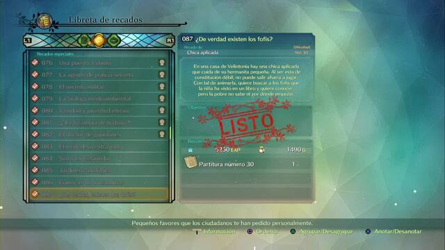 Recado Especial 087 - �De verdad existen los fofis? en Ni No Kuni 2: El renacer de un reino - Ni No Kuni II: El Renacer de un Reino