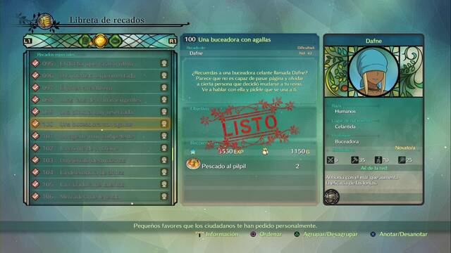 Recado Especial 100 - Una buceadora con agallas en Ni No Kuni 2: El renacer de un reino - Ni No Kuni II: El Renacer de un Reino