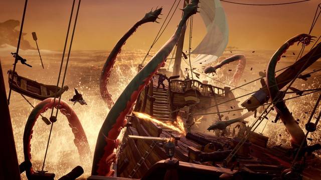 Matar al Kraken en Sea of Thieves