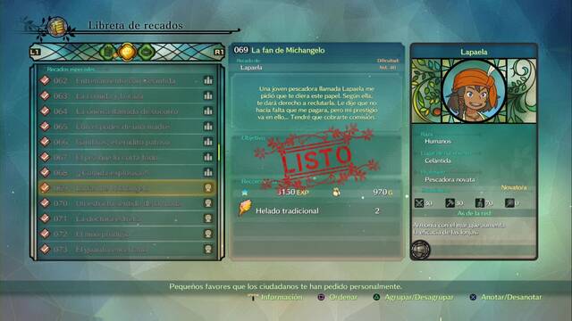 Recado Especial 069 - La fan de Michangelo en Ni No Kuni 2: El renacer de un reino - Ni No Kuni II: El Renacer de un Reino