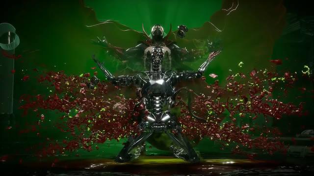 Spawn en Mortal Kombat 11 fatality, brutality y fatal blow