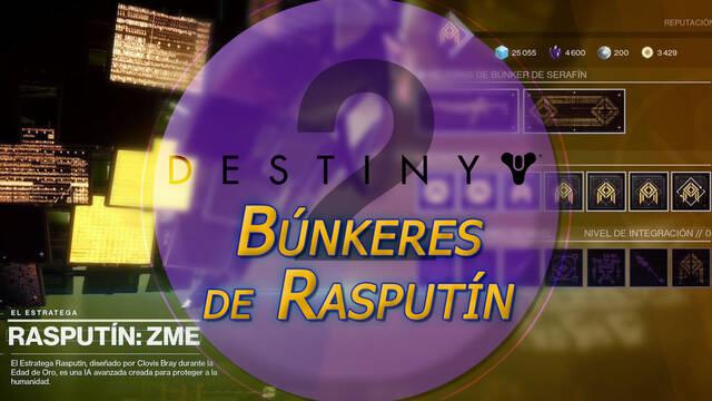 B�nkeres de Rasput�n en Destiny 2: mejoras y recompensas - Destiny 2