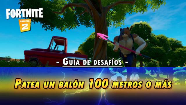 Desaf�o Fortnite: Chuta una pelota de f�tbol a 100 metros - SOLUCI�N - Fortnite Battle Royale