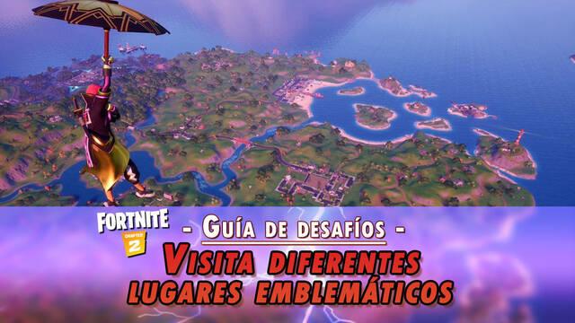 Desaf�o Fortnite: Visita diferentes lugares emblem�ticos - LOCALIZACI�N - Fortnite Battle Royale