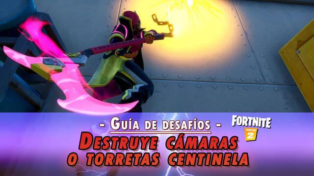 Desaf�o Fortnite: Destruye c�maras o torretas centinela - SOLUCI�N - Fortnite Battle Royale