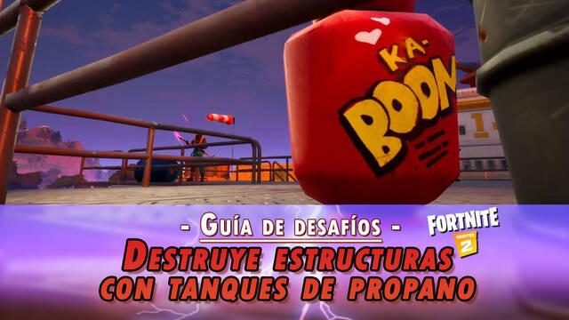 Desaf�o Fortnite: Destruye estructuras con tanques de propano - SOLUCI�N - Fortnite Battle Royale