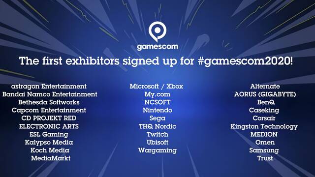 Gamescom revela sus primeros expositores