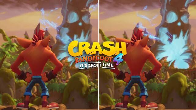 Comparan los gr�ficos de Crash Bandicoot 4: It's About Time en PS5, Xbox Series X y Switch.
