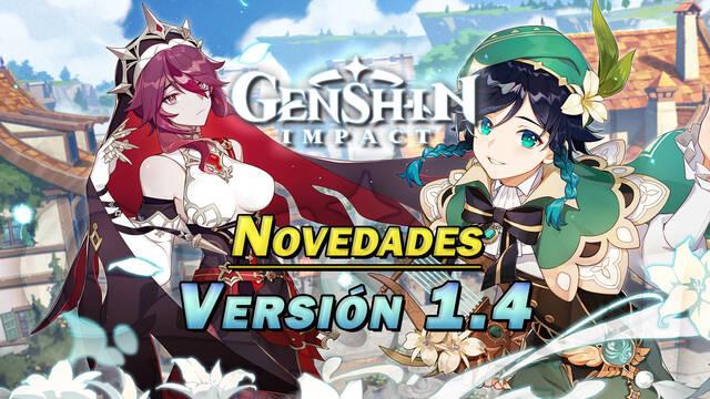 Genshin Impact v1.4: Nuevo personaje, armas y eventos; todas las novedades
