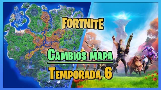 Fortnite Temporada 6: Cambios en el mapa, nuevas zonas y novedades