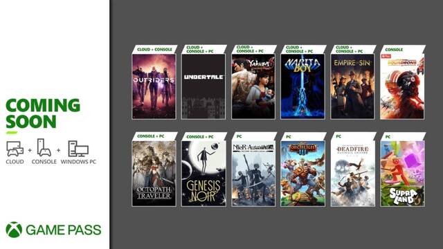 Nuevos juegos de marzo en Xbox Game Pass.