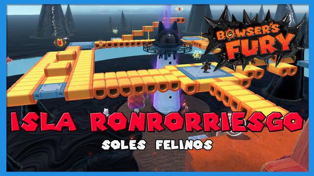 TODOS los Soles felinos de Isla Ronrorriesgo en Bowser's Fury - Super Mario 3D World + Bowser's Fury