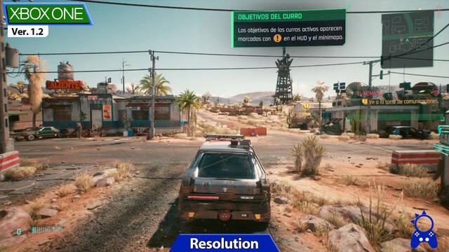 Cyberpunk 2077 parche 1.02 xbox one x series