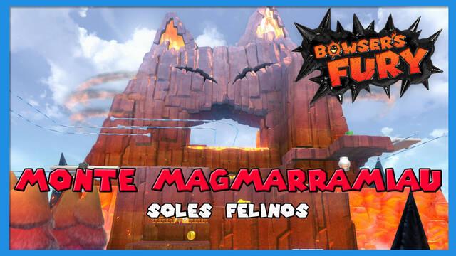 TODOS los Soles felinos de Monte Magmarramiau en Bowser's Fury - Super Mario 3D World + Bowser's Fury