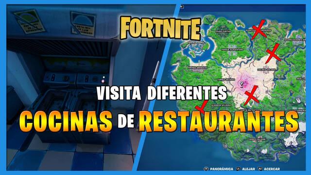 Fortnite - D�nde encontrar cocinas de restaurantes - Fortnite Battle Royale