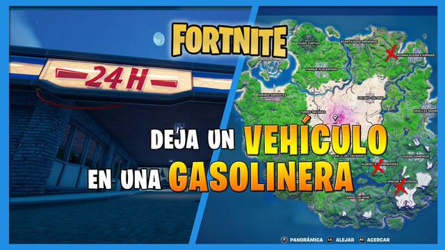 Fortnite: deja un veh�culo en una gasolinera - Fortnite Battle Royale