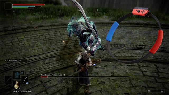 Vencen al Caballero sabueso Darriwil con el ring-con de Ring Fit Adventure