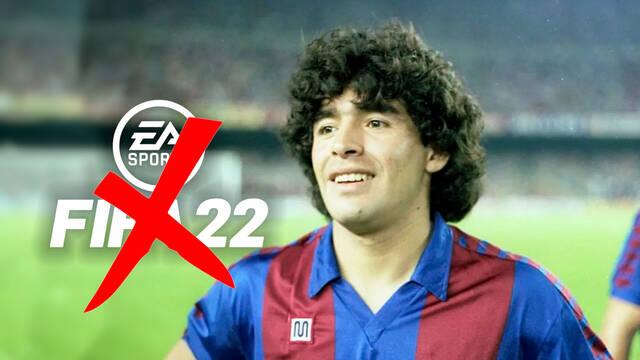 Maradona fuera de FIFA 22 por problemas legales con los derechos