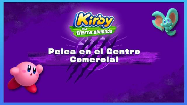 Pelea en el Centro Comercial en Kirby y la tierra olvidada: Waddle Dees y misiones - Kirby y la tierra olvidada