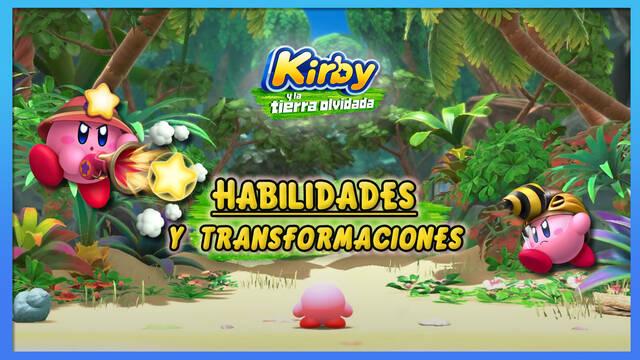 Kirby y la tierra olvidada: Todas las habilidades y cómo conseguirlas