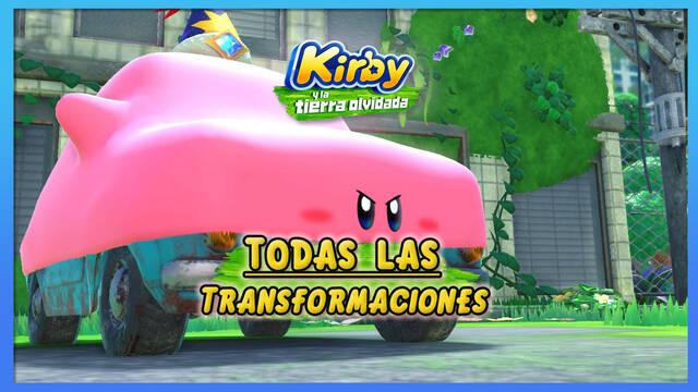 Kirby y la tierra olvidada: Todas las transformaciones especiales - Kirby y la tierra olvidada