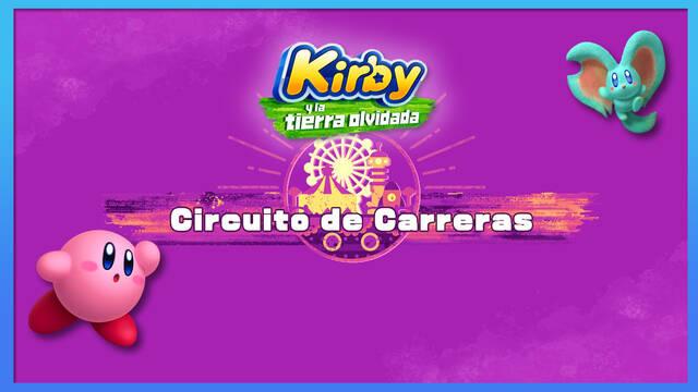 Circuito de Carreras en Kirby y la tierra olvidada: Waddle Dees y misiones - Kirby y la tierra olvidada