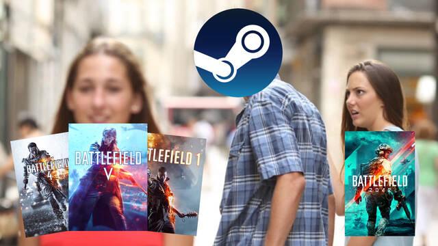 Battlefield 1, Battlefield 4 y Battlefield 5 cuentan con m�s jugadores que Battlefield 2042