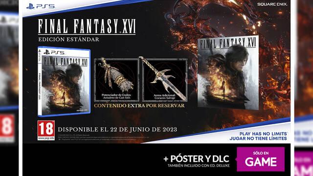 Reserva Final Fantasy 16 en GAME con DLC y póster exclusivo