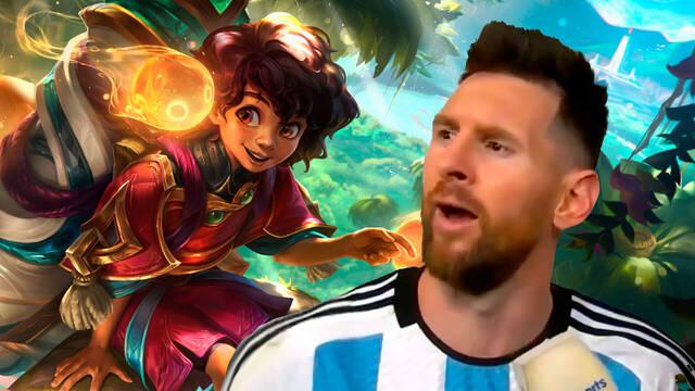 League of Legends gui�o a Messi 
