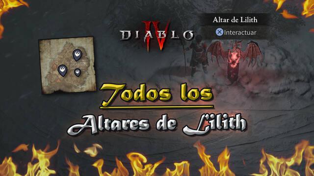 Diablo 4: TODOS los altares de Lilith y recompensas (Localización) - Diablo 4