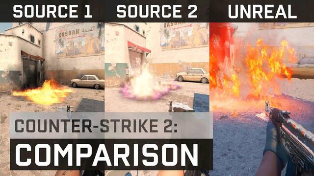 Comparativa de CS:GO, CS2 y Counter-Strike en UE 5