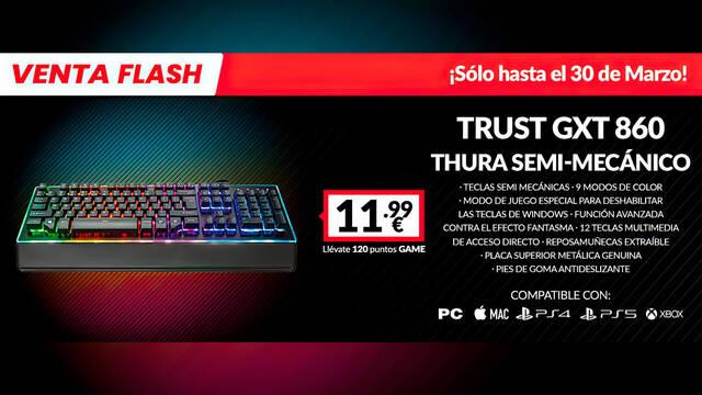 Trust GXT 860 Thura semi-mecánico de oferta en GAME por tiempo limitado con el mejor precio