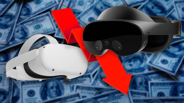 Meta Quest 2 y Meta Quest Pro rebajar�n su precio este mes.