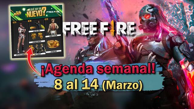 FREE FIRE | Agenda semanal del 8 al 14 de marzo: Todas las novedades de la tienda