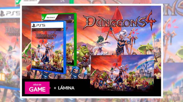 Dungeons 4 reserva en GAME l�mina exclusiva gratis