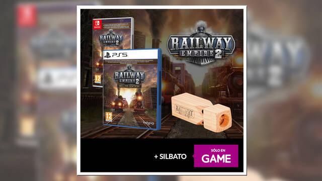 Reserva ya Railway Empire 2 Deluxe Edition en GAME y ll�vate un precioso silbato de madera de regalo exclusivo