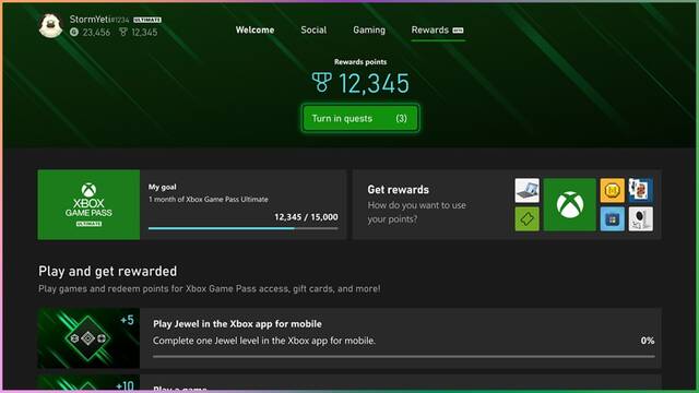 Game Pass gratis y otras recompensas con el nuevo Xbox Rewards