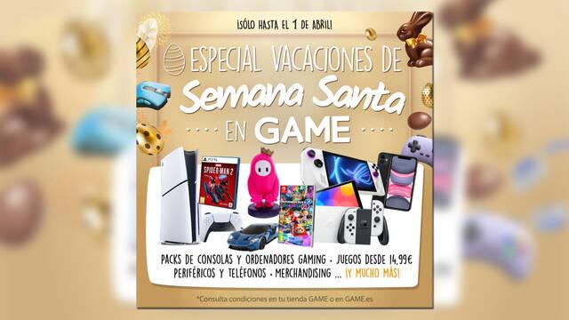 Descubre esta Semana Santa las mejores promociones en GAME: packs de consolas, videojuegos, PC gaming y m�s