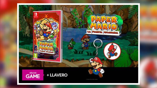 Paper Mario: La Puerta Milenaria con regalo exclusivo GAME de llavero no te quedes sin �l