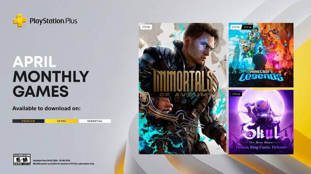 Anunciados oficialmente los juegos de PS Plus para abril de 2024