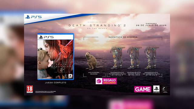 Death Stranding 2: On the Beach reserva en GAME con DLC exclusivo de regalo