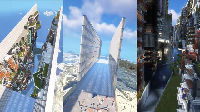 La pol�mica ciudad 'The Line' ya es una realidad, pero no en Arabia Saud� sino en Minecraft