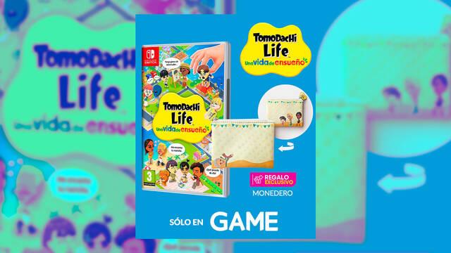 Reserva Tomodachi Life: Una vida de ensue�o en GAME con monedero exclusivo de regalo