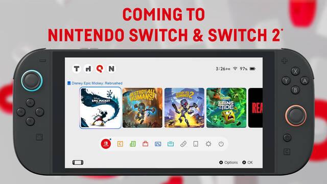 THQ Nordic demuestra su apoyo a Switch 2 anunciando tres juegos a la vez para la consola de Nintendo