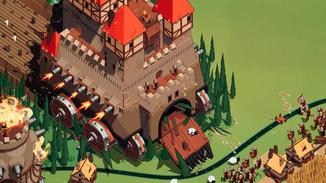 Es un original roguelike protagonizado por castillos con ruedas que ya puedes probar gratis en Steam