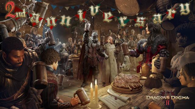 Capcom celebra el aniversario de Dragon's Dogma 2 con una imagen y los fans creen que esconde pistas de un DLC