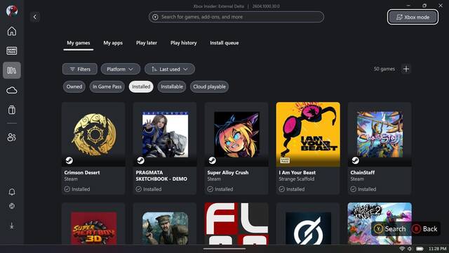 Microsoft renombra la interfaz a pantalla completa de la aplicaci�n de Xbox para Windows 11: llega el modo Xbox