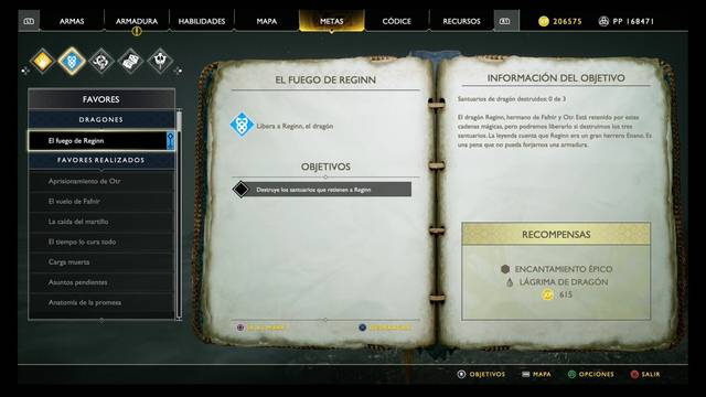 El fuego de Reginn en God of War (PS4) - God of War