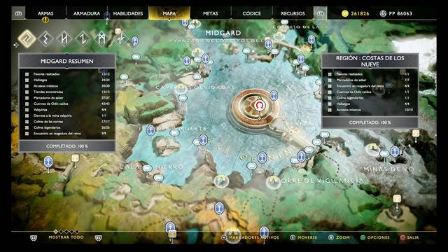 Costas / Lago de los Nueve en God of War PS4: TODOS los coleccionables - God of War